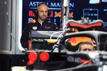 World © Octane Photographic Ltd. Formula 1 – Austrian GP - Pit Lane. Aston Martin Red Bull Racing TAG Heuer RB14. Red Bull Ring, Spielberg, Austria. Thursday 28th June 2018.