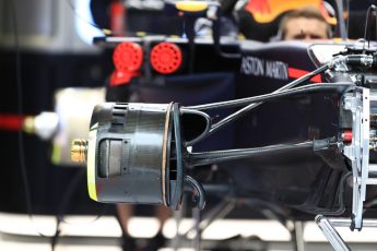 World © Octane Photographic Ltd. Formula 1 – Austrian GP - Pit Lane. Aston Martin Red Bull Racing TAG Heuer RB14. Red Bull Ring, Spielberg, Austria. Thursday 28th June 2018.