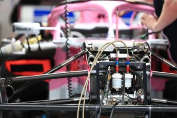 World © Octane Photographic Ltd. Formula 1 – Austrian GP - Pit Lane. Sahara Force India VJM11. Red Bull Ring, Spielberg, Austria. Thursday 28th June 2018.