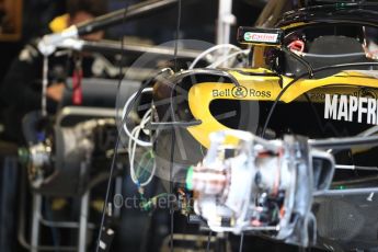 World © Octane Photographic Ltd. Formula 1 – Austrian GP - Pit Lane. Renault Sport F1 Team RS18. Red Bull Ring, Spielberg, Austria. Thursday 28th June 2018.