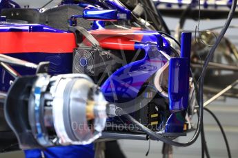 World © Octane Photographic Ltd. Formula 1 – Austrian GP - Pit Lane. Scuderia Toro Rosso STR13. Red Bull Ring, Spielberg, Austria. Thursday 28th June 2018.