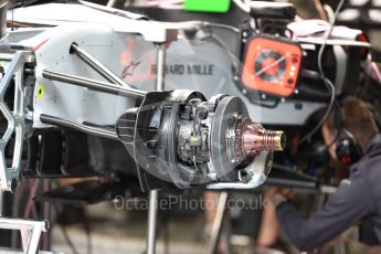 World © Octane Photographic Ltd. Formula 1 – Austrian GP - Pit Lane. Haas F1 Team VF-18. Red Bull Ring, Spielberg, Austria. Thursday 28th June 2018.