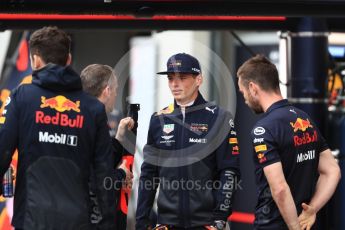 World © Octane Photographic Ltd. Formula 1 – Austrian GP - Pit Lane. Aston Martin Red Bull Racing TAG Heuer RB14 – Max Verstappen. Red Bull Ring, Spielberg, Austria. Thursday 28th June 2018.
