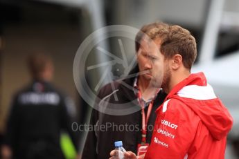 World © Octane Photographic Ltd. Formula 1 – Austrian GP - Pit Lane. Scuderia Ferrari SF71-H – Sebastian Vettel. Red Bull Ring, Spielberg, Austria. Thursday 28th June 2018.