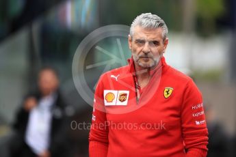 World © Octane Photographic Ltd. Formula 1 - Austrian GP - Paddock. Maurizio Arrivabene – Managing Director and Team Principal of Scuderia Ferrari. Red Bull Ring, Spielberg, Austria. Thursday 28th June 2018.