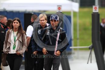 World © Octane Photographic Ltd. Formula 1 – Austrian GP - Paddock. Sahara Force India VJM11 - Sergio Perez. Red Bull Ring, Spielberg, Austria. Thursday 28th June 2018.