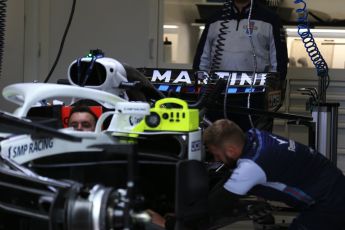 World © Octane Photographic Ltd. Formula 1 – Austrian GP - Pit Lane. Williams Martini Racing FW41. Red Bull Ring, Spielberg, Austria. Thursday 28th June 2018.