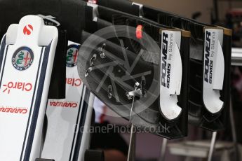 World © Octane Photographic Ltd. Formula 1 – Austrian GP - Pit Lane. Alfa Romeo Sauber F1 Team C37. Red Bull Ring, Spielberg, Austria. Thursday 28th June 2018.