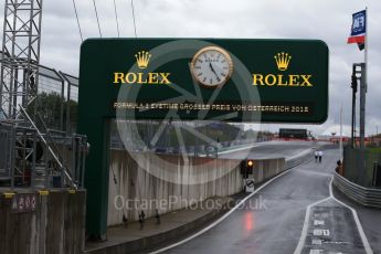 World © Octane Photographic Ltd. Formula 1 – Austrian GP - Pit Lane. Red Bull Ring, Spielberg, Austria. Thursday 28th June 2018.