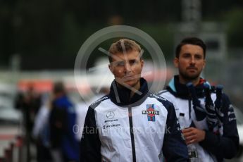 World © Octane Photographic Ltd. Formula 1 – Austrian GP - Paddock. Williams Martini Racing FW41 – Sergey Sirotkin. Red Bull Ring, Spielberg, Austria. Thursday 28th June 2018.