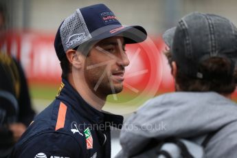 World © Octane Photographic Ltd. Formula 1 – Austrian GP - Pit Lane. Aston Martin Red Bull Racing TAG Heuer RB14 – Daniel Ricciardo. Red Bull Ring, Spielberg, Austria. Thursday 28th June 2018.