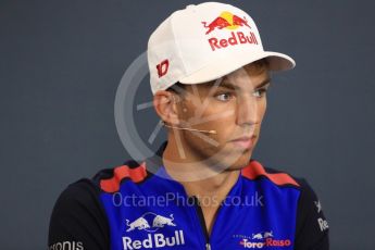 World © Octane Photographic Ltd. Formula 1 – Belgian GP - FIA Drivers’ Press Conference. Scuderia Toro Rosso – Pierre Gasly. Spa-Francorchamps, Belgium. Thursday 23rd August 2018.