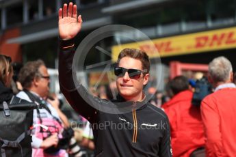 World © Octane Photographic Ltd. Formula 1 – Belgian GP - Drivers Parade. McLaren MCL33 – Stoffel Vandoorne. Spa-Francorchamps, Belgium. Sunday 26th August 2018.