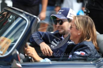 World © Octane Photographic Ltd. Formula 1 – Belgian GP - Drivers Parade. Racing Point Force India VJM11 - Sergio Perez. Spa-Francorchamps, Belgium. Sunday 26th August 2018.