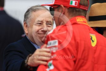 World © Octane Photographic Ltd. Formula 1 - Belgian GP - Grid. Jean Todt – President of FIA. Spa-Francorchamps, Belgium. Sunday 26th August 2018.