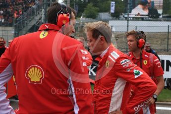 World © Octane Photographic Ltd. Formula 1 – Belgian GP - Grid. Scuderia Ferrari SF71-H – Sebastian Vettel. Spa-Francorchamps, Belgium. Sunday 26th August 2018.