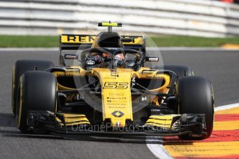 World © Octane Photographic Ltd. Formula 1 – Belgian GP - Practice 1. Renault Sport F1 Team RS18 – Carlos Sainz. Spa-Francorchamps, Belgium. Friday 24th August 2018.