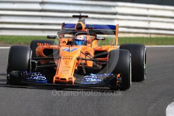 World © Octane Photographic Ltd. Formula 1 – Belgian GP - Practice 1. McLaren MCL33 Reserve Driver – Lando Norris. Spa-Francorchamps, Belgium. Friday 24th August 2018.