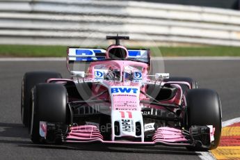 World © Octane Photographic Ltd. Formula 1 – Belgian GP - Practice 1. Racing Point Force India VJM11 - Sergio Perez. Spa-Francorchamps, Belgium. Friday 24th August 2018.