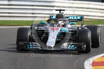 World © Octane Photographic Ltd. Formula 1 – Belgian GP - Practice 1. Mercedes AMG Petronas Motorsport AMG F1 W09 EQ Power+ - Lewis Hamilton. Spa-Francorchamps, Belgium. Friday 24th August 2018.