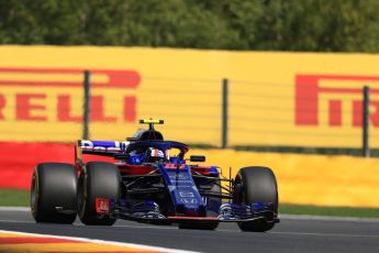World © Octane Photographic Ltd. Formula 1 – Belgian GP - Practice 1. Scuderia Toro Rosso STR13 – Pierre Gasly. Spa-Francorchamps, Belgium. Friday 24th August 2018.