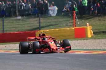 World © Octane Photographic Ltd. Formula 1 – Belgian GP - Practice 1. Scuderia Ferrari SF71-H – Kimi Raikkonen. Spa-Francorchamps, Belgium. Friday 24th August 2018.