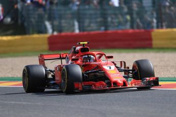 World © Octane Photographic Ltd. Formula 1 – Belgian GP - Practice 1. Scuderia Ferrari SF71-H – Kimi Raikkonen. Spa-Francorchamps, Belgium. Friday 24th August 2018.