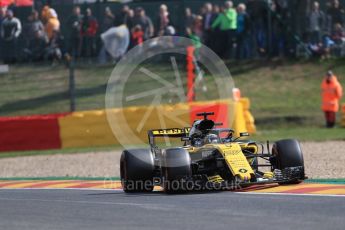 World © Octane Photographic Ltd. Formula 1 – Belgian GP - Practice 1. Renault Sport F1 Team RS18 – Nico Hulkenberg. Spa-Francorchamps, Belgium. Friday 24th August 2018.