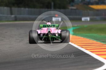 World © Octane Photographic Ltd. Formula 1 – Belgian GP - Practice 1. Racing Point Force India VJM11 - Sergio Perez. Spa-Francorchamps, Belgium. Friday 24th August 2018.