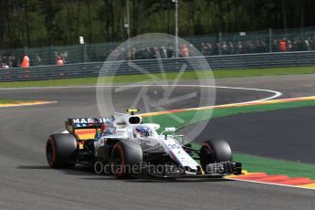 World © Octane Photographic Ltd. Formula 1 – Belgian GP - Practice 1. Williams Martini Racing FW41 – Sergey Sirotkin. Spa-Francorchamps, Belgium. Friday 24th August 2018.