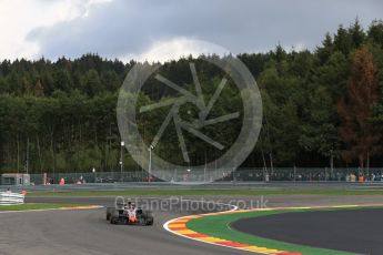World © Octane Photographic Ltd. Formula 1 – Belgian GP - Practice 1. Haas F1 Team VF-18 – Kevin Magnussen. Spa-Francorchamps, Belgium. Friday 24th August 2018.