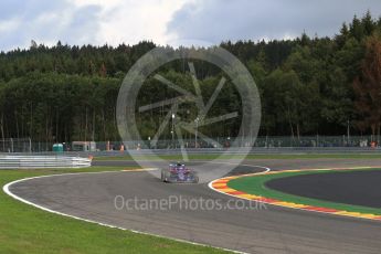 World © Octane Photographic Ltd. Formula 1 – Belgian GP - Practice 1. Scuderia Toro Rosso STR13 – Pierre Gasly. Spa-Francorchamps, Belgium. Friday 24th August 2018.