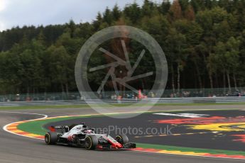World © Octane Photographic Ltd. Formula 1 – Belgian GP - Practice 1. Haas F1 Team VF-18 – Romain Grosjean. Spa-Francorchamps, Belgium. Friday 24th August 2018.