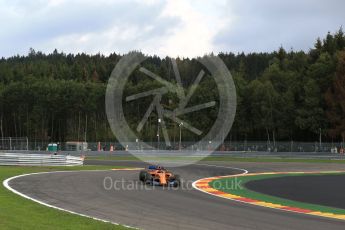 World © Octane Photographic Ltd. Formula 1 – Belgian GP - Practice 1. McLaren MCL33 Reserve Driver – Lando Norris. Spa-Francorchamps, Belgium. Friday 24th August 2018.