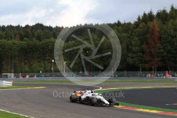 World © Octane Photographic Ltd. Formula 1 – Belgian GP - Practice 1. Williams Martini Racing FW41 – Lance Stroll. Spa-Francorchamps, Belgium. Friday 24th August 2018.
