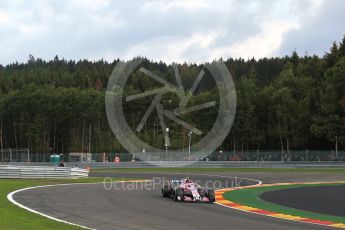 World © Octane Photographic Ltd. Formula 1 – Belgian GP - Practice 1. Racing Point Force India VJM11 - Esteban Ocon. Spa-Francorchamps, Belgium. Friday 24th August 2018.