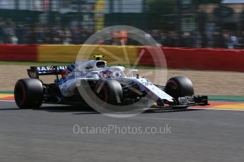 World © Octane Photographic Ltd. Formula 1 – Belgian GP - Practice 1. Williams Martini Racing FW41 – Sergey Sirotkin. Spa-Francorchamps, Belgium. Friday 24th August 2018.