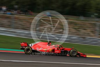 World © Octane Photographic Ltd. Formula 1 – Belgian GP - Practice 1. Scuderia Ferrari SF71-H – Sebastian Vettel. Spa-Francorchamps, Belgium. Friday 24th August 2018.
