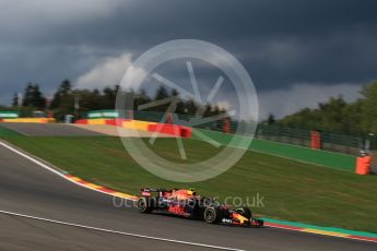 World © Octane Photographic Ltd. Formula 1 – Belgian GP - Practice 1. Aston Martin Red Bull Racing TAG Heuer RB14 – Max Verstappen. Spa-Francorchamps, Belgium. Friday 24th August 2018.