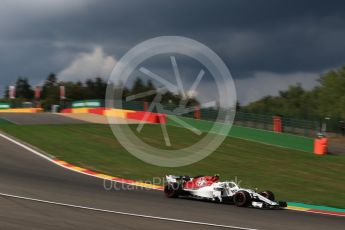 World © Octane Photographic Ltd. Formula 1 – Belgian GP - Practice 1. Alfa Romeo Sauber F1 Team C37 – Charles Leclerc. Spa-Francorchamps, Belgium. Friday 24th August 2018.