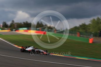 World © Octane Photographic Ltd. Formula 1 – Belgian GP - Practice 1. Haas F1 Team VF-18 – Kevin Magnussen. Spa-Francorchamps, Belgium. Friday 24th August 2018.