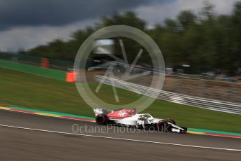 World © Octane Photographic Ltd. Formula 1 – Belgian GP - Practice 1. Alfa Romeo Sauber F1 Team C37 – Marcus Ericsson. Spa-Francorchamps, Belgium. Friday 24th August 2018.