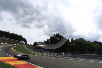 World © Octane Photographic Ltd. Formula 1 – Belgian GP - Practice 2. Williams Martini Racing FW41 – Sergey Sirotkin. Spa-Francorchamps, Belgium. Friday 24th August 2018.