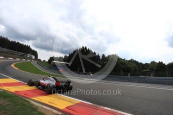 World © Octane Photographic Ltd. Formula 1 – Belgian GP - Practice 2. Haas F1 Team VF-18 – Romain Grosjean. Spa-Francorchamps, Belgium. Friday 24th August 2018.
