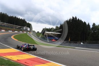 World © Octane Photographic Ltd. Formula 1 – Belgian GP - Practice 2. Scuderia Toro Rosso STR13 – Pierre Gasly. Spa-Francorchamps, Belgium. Friday 24th August 2018.
