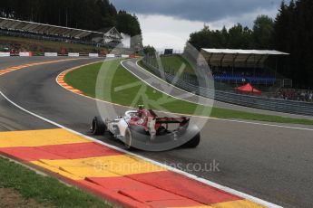 World © Octane Photographic Ltd. Formula 1 – Belgian GP - Practice 2. Alfa Romeo Sauber F1 Team C37 – Charles Leclerc. Spa-Francorchamps, Belgium. Friday 24th August 2018.