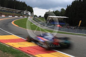 World © Octane Photographic Ltd. Formula 1 – Belgian GP - Practice 2. Scuderia Toro Rosso STR13 – Pierre Gasly. Spa-Francorchamps, Belgium. Friday 24th August 2018.