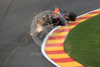 World © Octane Photographic Ltd. Formula 1 – Belgian GP - Practice 2. Aston Martin Red Bull Racing TAG Heuer RB14 – Max Verstappen. Spa-Francorchamps, Belgium. Friday 24th August 2018.