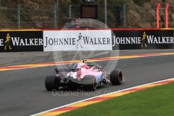 World © Octane Photographic Ltd. Formula 1 – Belgian GP - Practice 2. Racing Point Force India VJM11 - Esteban Ocon. Spa-Francorchamps, Belgium. Friday 24th August 2018.