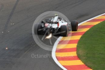 World © Octane Photographic Ltd. Formula 1 – Belgian GP - Practice 2. Haas F1 Team VF-18 – Kevin Magnussen. Spa-Francorchamps, Belgium. Friday 24th August 2018.